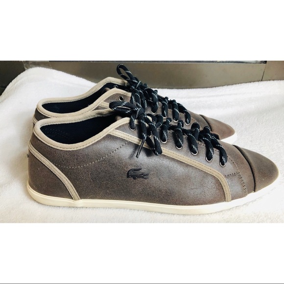 Lacoste Other - Lacoste Berber 6 athletic dress gray brown sneaker